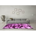 thumbnail image 3 of Ahgly Company Indoor Rectangle Abstract Pink Modern Area Rugs, 7' x 9', 3 of 4
