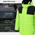 thumbnail image 6 of Mifsaly Heated Jackets for Women Men 4 Heating Zones Zip up Thermal Hooded Windbreaker Jacket Waterproof Stand Collar Winter Coats Rechargeable Thicken Warm Outerwear with Pockets 2025 Unisex Outfits, 6 of 8
