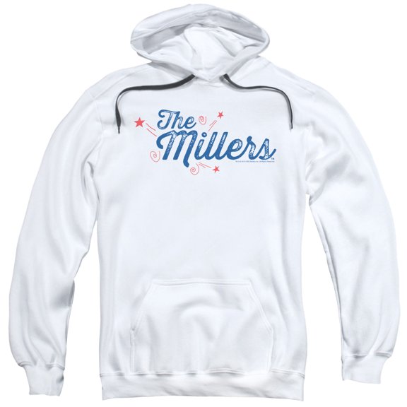 Millers Logo Adult Pullover Hoodie Sweatshirt White