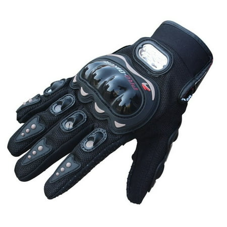 Rock Black Short Sports Leather Motorcycle Motorbike Summer Gloves