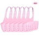thumbnail image 3 of Cesta de drenaje ajustable y soporte para esponja para ahorrar espacio Organizador funcional para fregadero de cocina de color rosa, 3 of 8