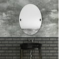 thumbnail image 2 of Frameless Oval Tilt Mirror with Beveled Edge (Build to Order), 2 of 6