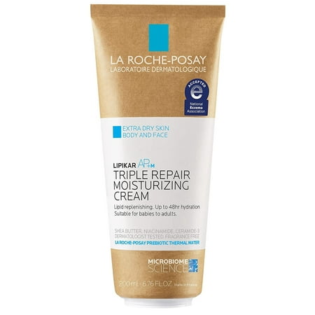 La Roche-Posay Lipikar AP+M Triple Repair Moisturizing Cream for Extra Dry Skin 6.76 fl oz (200ml)