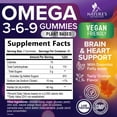 thumbnail image 3 of Omega 3 6 9 Gummies - Vegan Omega 3 Supplement Gummy - Essential Fatty Acids Oil 369 Complex Heart Support & Brain Support for Women, Men & Pregnancy, Fish Free Non-GMO, Orange Flavored - 120 Gummies, 3 of 10