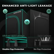 Mars Hydro FC-E3000 Complete Grow Tent Kits | 300W LED Grow Light+100x100x180cm Indoor Tent+4″ Ventilation System | 6“ Clip-on fan | for 2-4 Plants