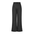 thumbnail image 4 of Giftesty Womens Pants !Womens Fashion Summer Solid Casual Button Pocket Elastic Waist Long Pants, 4 of 8