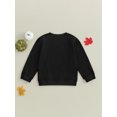 thumbnail image 3 of Kids Little Girl Boy Halloween Sweatshirts Ghost Print Long Sleeve Shirts Crew Neck Pullover Sweater Tops Fall Clothes, 3 of 7
