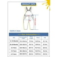 thumbnail image 6 of KIDSCOOL SPACE Baby Boy Girl Jean Overalls,Toddler Slim Cute Denim Jumper,Blue,3-4 Years, 6 of 6