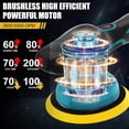 thumbnail image 4 of Cordless  Buffer Polisher, 6 In Mini Buffer Polisher Kit with 2  21V  ,8 Variable Speed 5500RPM Orbital Polisher for  Boat Detailing, Polishing,Scratch Removing, 4 of 7