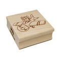 thumbnail image 1 of Puppy Pilot Dog in Airplane Square Rubber Stamp Stamping Scrapbooking Crafting - Small 1.25in, 1 of 7