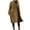 Khaki, variant on TFEOQRY Fashion Women Outwear Jackets Solid Color Button Long Sleeved Turndown Collar Woolen Overcoat Hoodless Casual Jacket Coat Blouse Hoodless Outwear Green