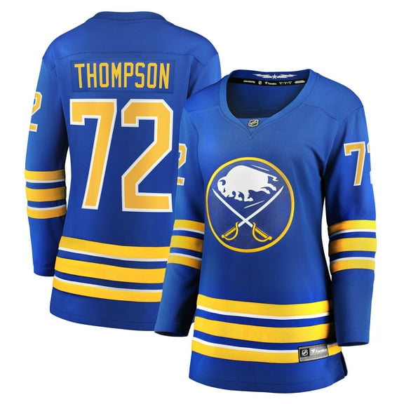 Women's Fanatics Tage Thompson Royal Buffalo Sabres Home Breakaway Player Jersey