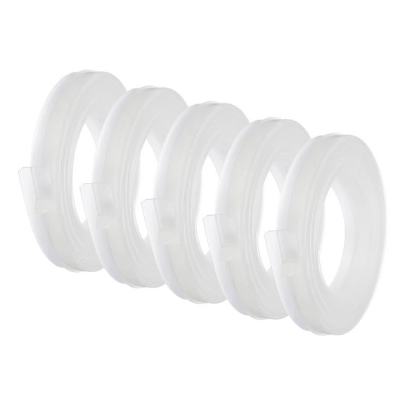 5Pack Weather Stripping, 2 Inch Wide x 9.2 Feet Long Self-Adhesive Cabinet Door Seal Strip Door Draft Stopper for Wardrobe and Cupboard, Clear