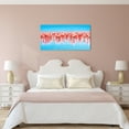 thumbnail image 3 of Empire Art Direct Flamingo Flock Frameless Free Floating Tempered Glass Panel Graphic Wall Art, 24" x 48" x 0.2", Ready to Hang, 3 of 9