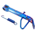 thumbnail image 4 of koolsoo Universal Stainless Steel CNC Motorcycle Kickstand Side Stand Foot Prop Post Blue, 4 of 9