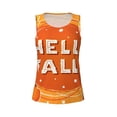 thumbnail image 4 of Lsque Hello Fall 1 Printed Workout Tank Tops for Women, Athletic Sports Tank Tops, Compression Sleeveless Dry Fit Shirts,Sleeveless Yoga Shirt-X-Large, 4 of 9