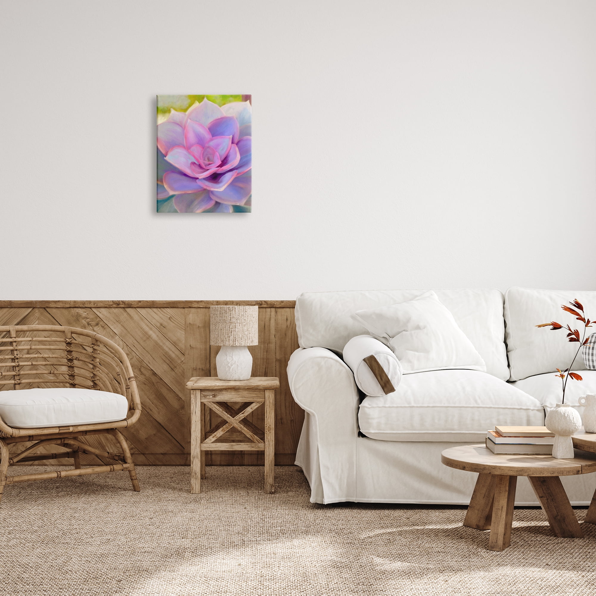 Stupell Industries Purple Plant Leaves Botanical & Floral Painting Gallery Wrapped Canvas Print Wall Art, 16 x 20