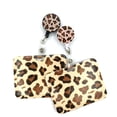 thumbnail image 2 of Porta credencial retráctil con estampado de leopardo clásico, porta credencial de identificación, llavero con clip, llavero con tarjeta de identificación, decoraciones para el trabajo de enfermería, 2 of 5