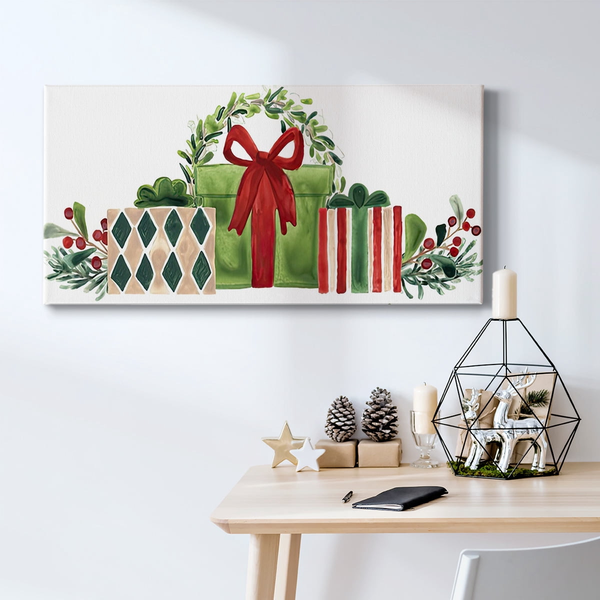 Woodland Holiday Collection D- Gallery Wrapped Canvas