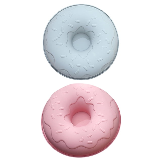 2 piezas de moldeo de donas Donut Casting Mold Suministros para hornear de molde de silicona de briconaje