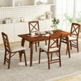 thumbnail image 2 of Gymax 4 Set Kitchen Chairs w/ Rubber Wood Frame Upholstered Seat Hollowed Backrest, 2 of 10
