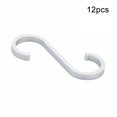 thumbnail image 2 of 12Pcs Aluminum S Hooks Kitchen Meat Pan Utensil Clothes Hanger Hanging, 2 of 7