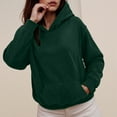 thumbnail image 4 of Kaprioy Womens Oversized Acid Wash Hoodie Unisex Heavyweight Cotton Hoodies Fleece Vintage Washed Sweatshirt Fall Fashion Clothes Dark Green, XL, 4 of 6