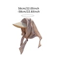 thumbnail image 2 of Krdevn Women Straw Sun Hat with Tie Scarf, Wide Brim Windproof Neck Flap Hat for Summer Beach Travel, 2 of 3
