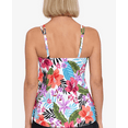 thumbnail image 2 of Swim Solutions Womens Floral Bust Support Tankini Swim Top, 2 of 3