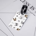 thumbnail image 5 of PAYOHTO Luggage Tags for Suitcases French Bulldog Pattern Paw Bone PVC Lable for Travel Bag, 5 of 7