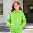 thumbnail image 4 of Abcomgle Girls Hoodies Size 10-12 Cute Casual Hooded Girls Sweatshirt Plain Long Sleeve Girls Pullover Sweatshirt Fashion Winter Sweaters for Teen Girls with Pocket, 4 of 5