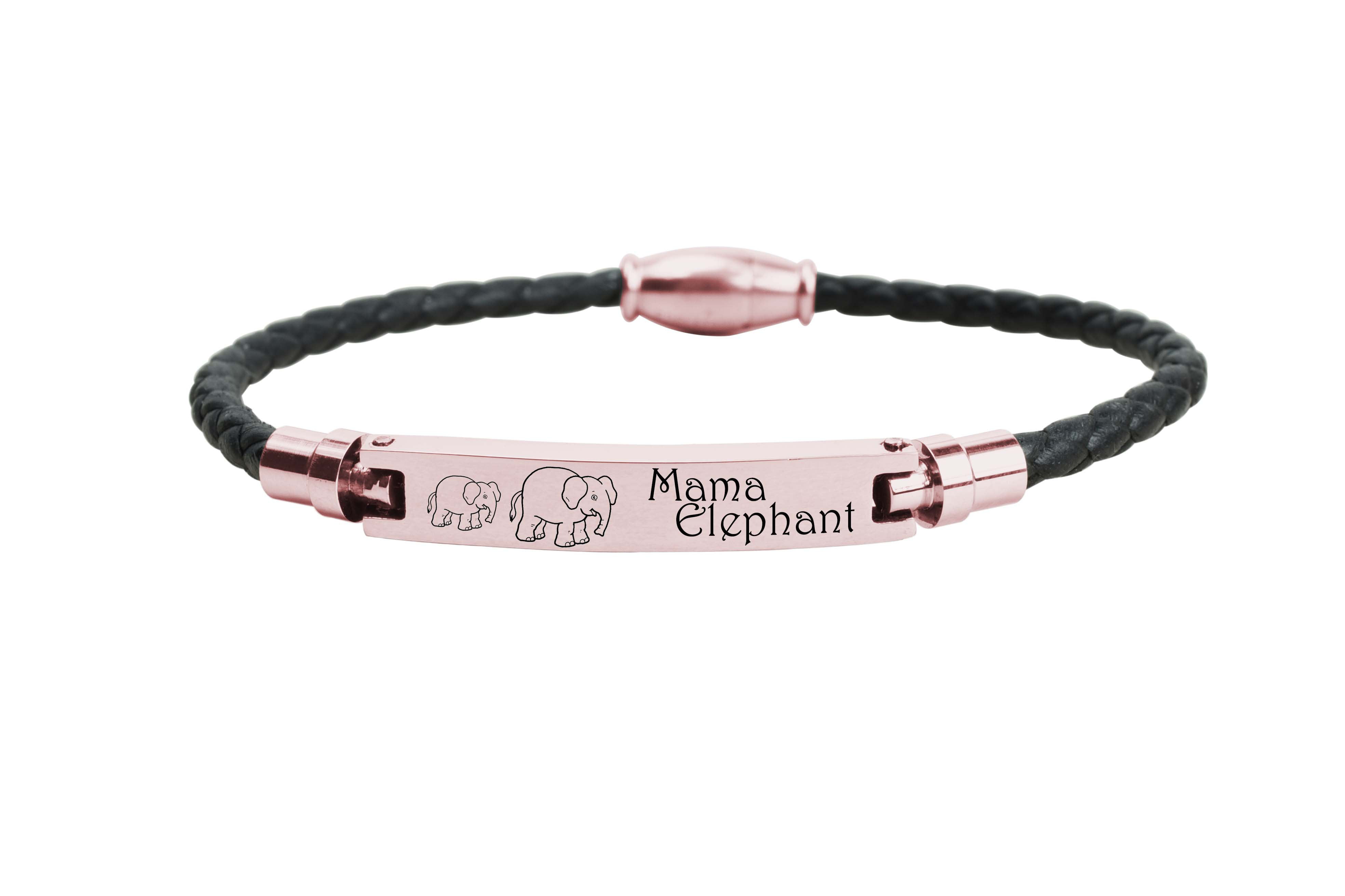 Pink Box Genuine Magnetic Leather Mama Bracelet Gold Mama Turtle of 2