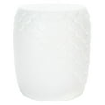 thumbnail image 4 of SAFAVIEH Julyvia Outdoor Patio Concrete Accent Stool, Ivory, 4 of 10