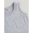 thumbnail image 6 of Franhais Baby Boys Tank Top, Sleeveless Crew Neck Solid Color Tops with Pocket Summer Clothes 6M-4T, 6 of 8