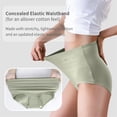 thumbnail image 5 of Women's High Waisted Underwear Cotton Soft Full Coverage Briefs Pantie, 5 of 6