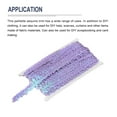 thumbnail image 3 of Unique Bargains 11 Yards 0.8 Inch Elastic Sequins Trim 2 Row Flat Sequin Strip Sequins Fabric Ribbon for Sewing Light Purple, 3 of 5