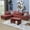 Red, variant on NeoKo Sectional Couch for Living Room Furniture Sets,Red faux leather synthetic leather L Shape sectional Sofa 3 Piece for Apartment, Office, Bedrooms