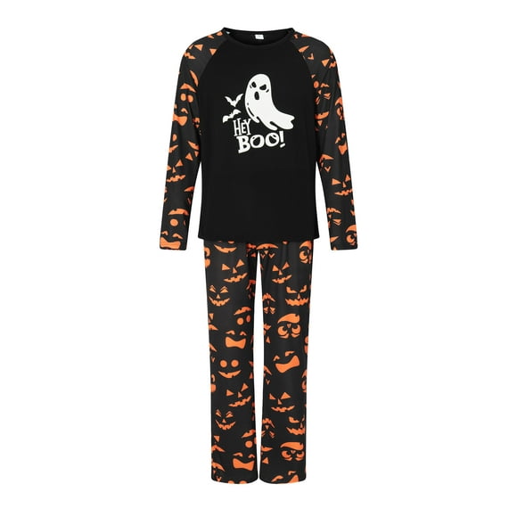 FAROOT Halloween Pajamas for Family Glow In The Dark Long Sleeve Tops + Pants