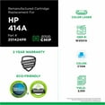 thumbnail image 2 of Remanufactured Clover Toner Cartridge (Reused OEM Chip) Replacement for HP 414A (W2021A) | Cyan, 2 of 7