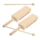 thumbnail image 2 of 2 juegos de instrumentos de ritmo de madera, instrumento de percusión de bloque de madera con mazo, 2 of 8
