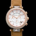 thumbnail image 4 of Michael Kors Women's Parker MK5633 Silver Leather Quartz Watch, 4 of 4
