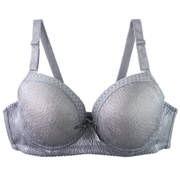 FAHXNVB Women's Lace Underwire Bra Plus Size Full Coverage Push Up Bra with Adjustable Straps Breathable Comfort Support Everday Bras