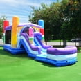 thumbnail image 6 of JumpOrange Ice Pops Bounce House Water Slide Combo with Pool (Blower Included), for Kids and Adults, Wet Dry Use, Tunnel Entrance, Basketball Hoop, Outdoor Indoor, 6 of 7