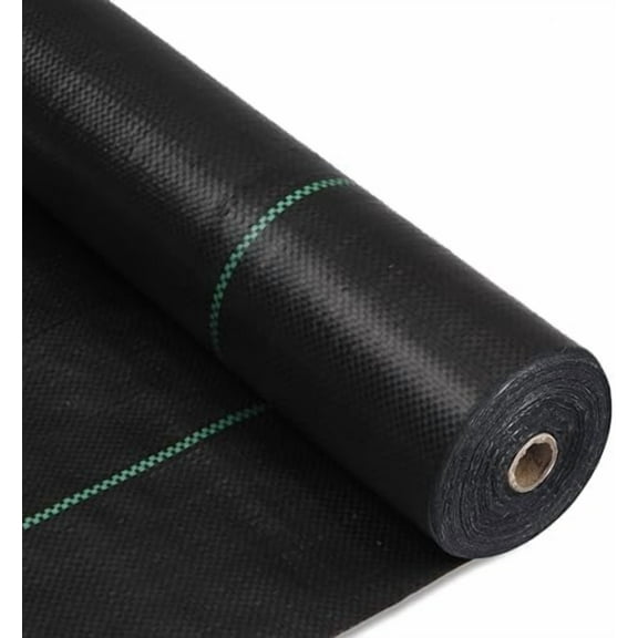4PCS 6tx100ft Weed Barrier Landscape Fabric Heavy Duty, Weed Gardening Ground Cover Mat, Weed Control Garden Cloth, Woven Geotextile Fabric for Underlayment, Commercial Driveway Fabric, Black