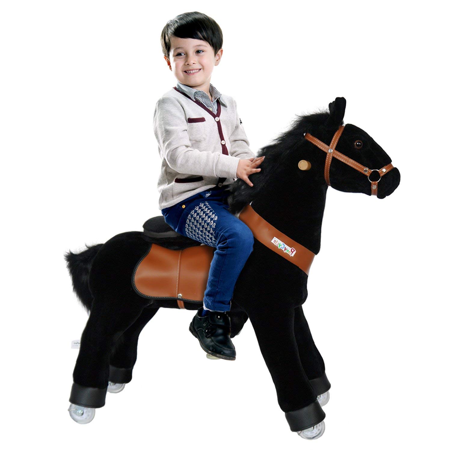 PonyCycle N3183 Ride On Horse Mechanical Horse Black Small for Age 3-5 …