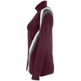 thumbnail image 3 of Holloway Sportswear S Womens Aerial Jacket Maroon/Graphite/White 229772, 3 of 4