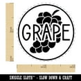 thumbnail image 2 of Grape Text with Image Flavor Scent Self-Inking Rubber Stamp Ink Stamper - Dry Pad (No Ink) - Mini 1/2 Inch, 2 of 7