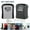 black, variant on YOPTOP Safe Key Lock Box Wall Mounted Key Safe 4 Digit Combination Password Key Holder Safe Key Box Outdoor Key Box Home Security Storage Lock Box Organizer Case,Grey,120x96x40mm