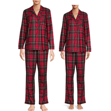 George Women’s Holiday Matching Family Christmas Pajamas Sleepwear Set, 2-Piece, Sizes S-XL