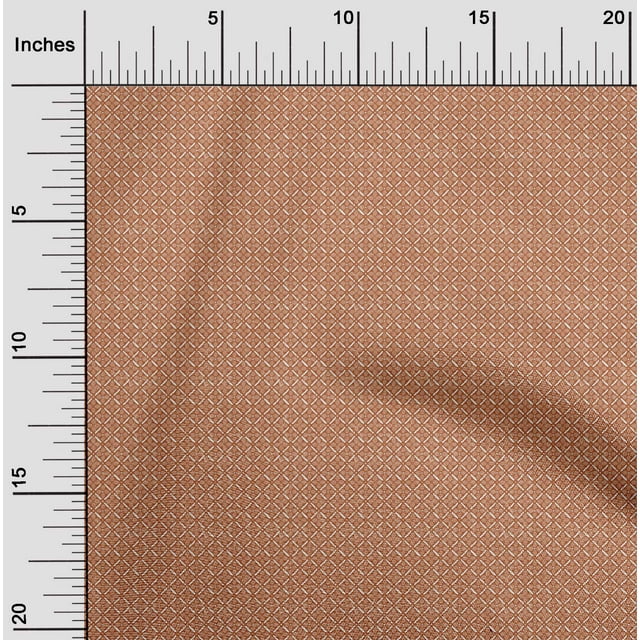 oneOone Cotton Poplin Orange Fabric Floral Block Craft Projects Decor Fabric Printed By The Yard 56 Inch Wide